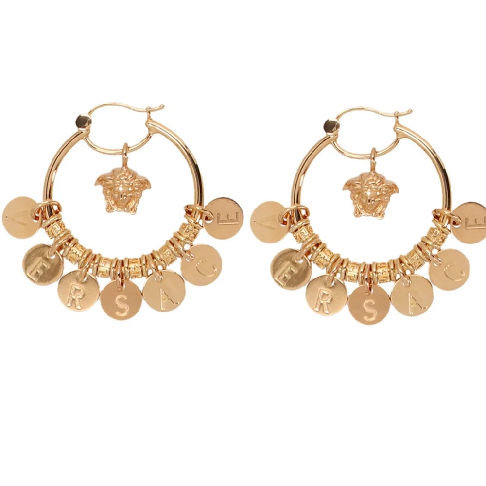Versace hoop earrings
